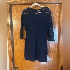 Express large Navy dress